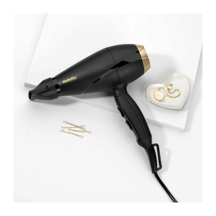 BABYLISS Sèche-Cheveux Power Pro 2000 Noir/Doré - BABYLISS - 6704E