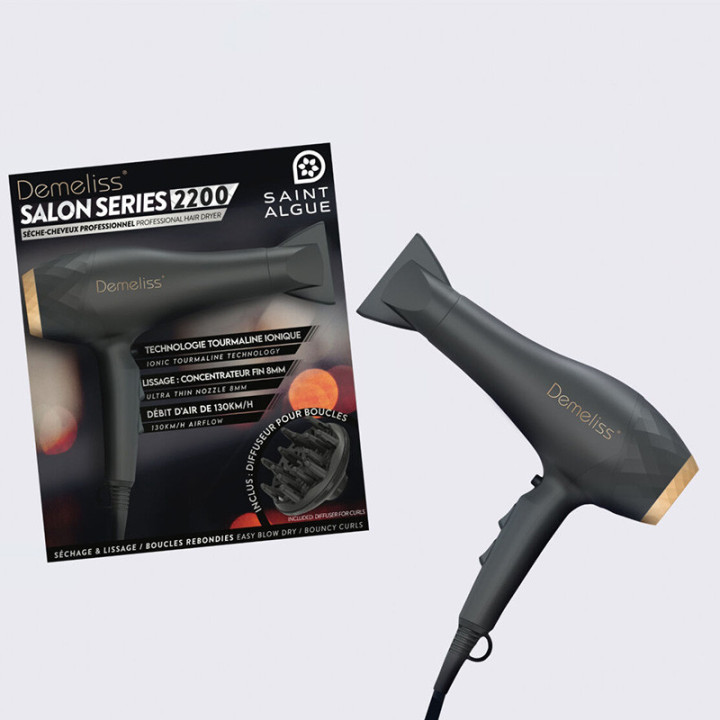 SAINT ALGUE Sèche-cheveux Demeliss Salon Series 2200W Noir – SAINT ALGUE - STA20007