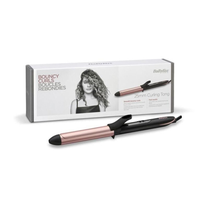 BABYLISS Fer à boucler Curling Tong 50W Noir/Rose - BABYLISS - C451E